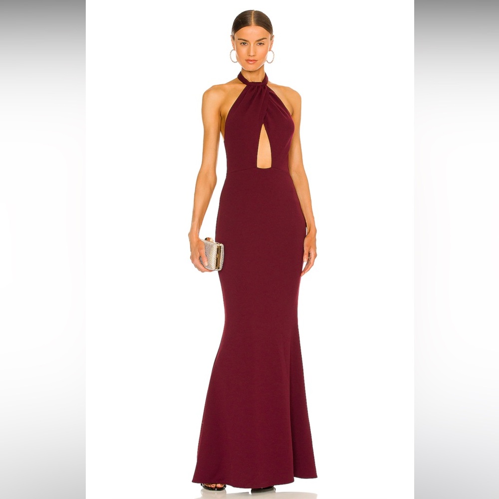 Katie May Petra Gown in Sangria
